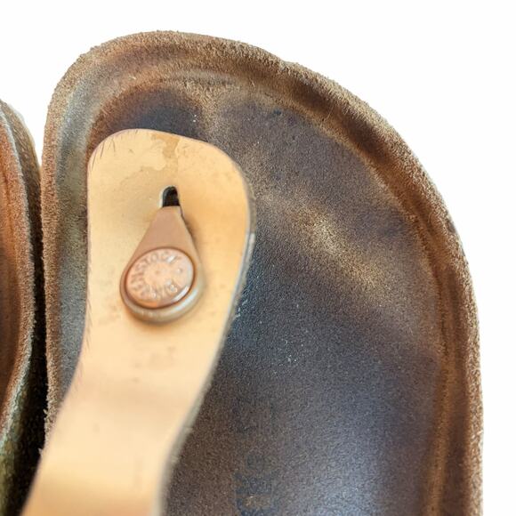 Birkenstock Gizeh Metallic Copper Soft Footbed Thong Sandal Wide 37 EU 6-6.5 US - Picture 10 of 16